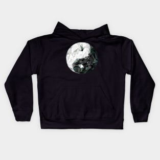 Yin yang Contour Kids Hoodie